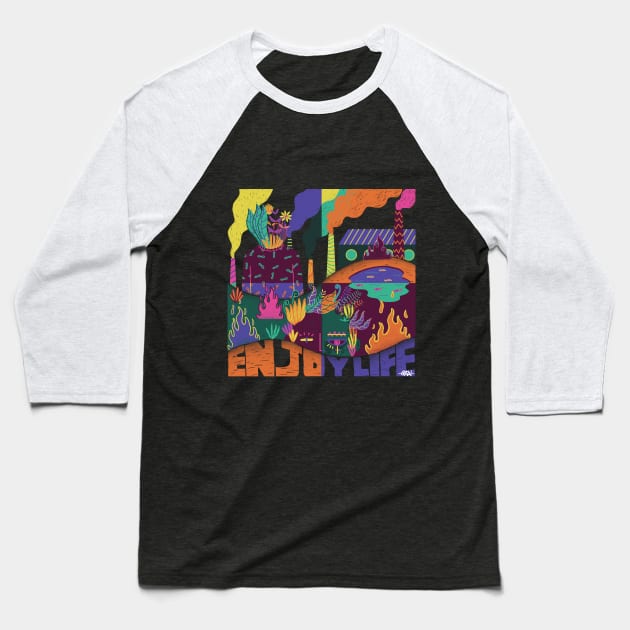 Enjoy life Baseball T-Shirt by Flostitanarum